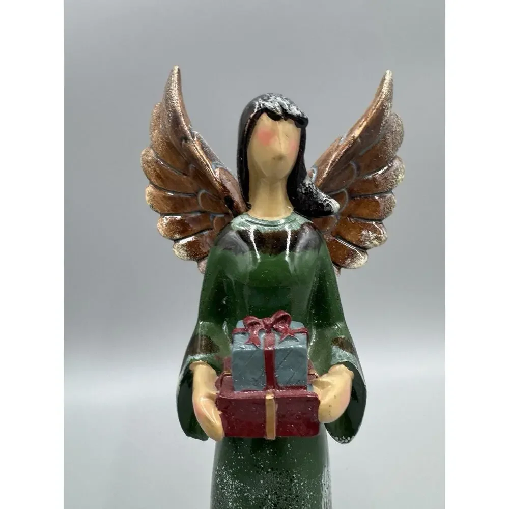 Rite Aid Angel Collection Christmas Angels Figurines Rustic Style 10” Lot Of 3